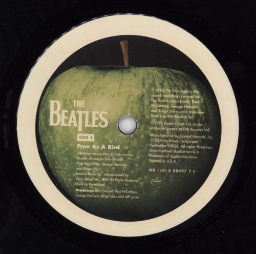 The Beatles Free As A Bird US 7